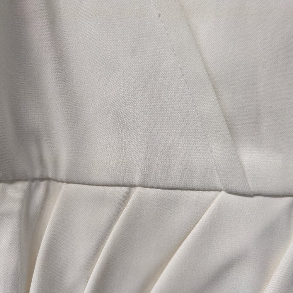 Alice + Olivia White Short Sleeve Peplum Wrap Blazer - Picture 14 of 16